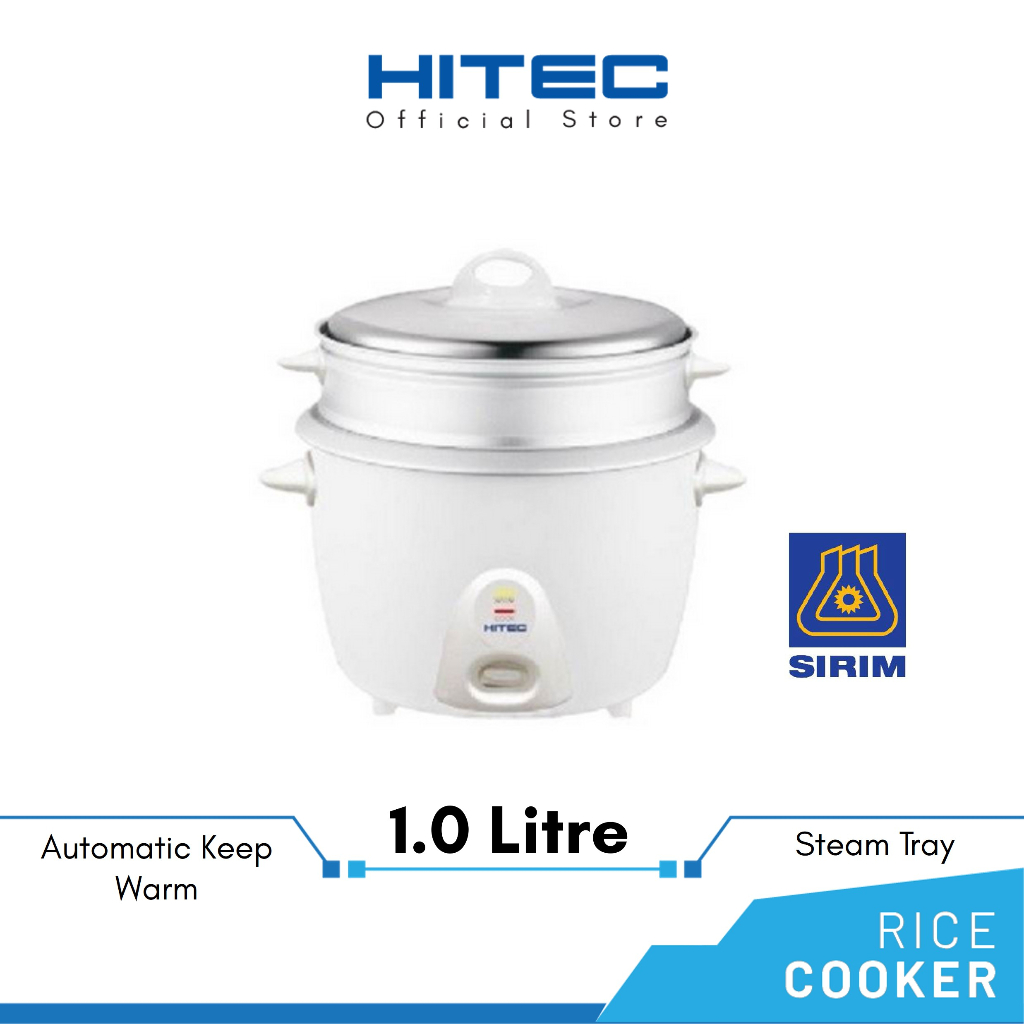 HITEC Conventional Rice Cooker 1.0L with Steam Rack HTR1003 Shopee