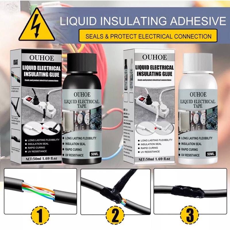 OUHOE LIQUID ELECTRICAL INSULATING GLUE Mengikat dan menyambung wayar