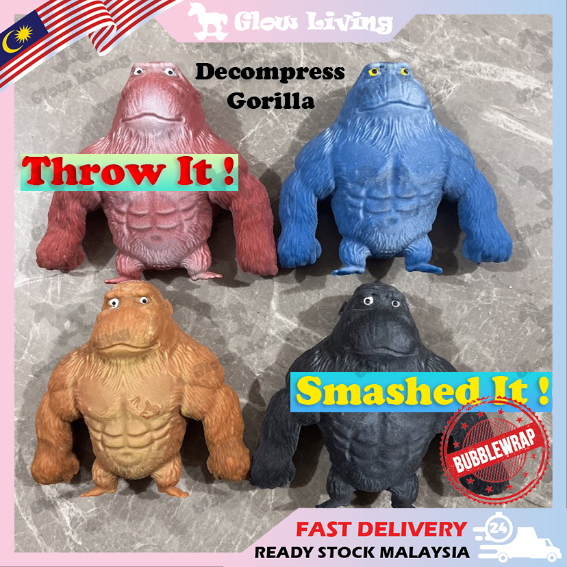 TikTok Gorilla Sand Soft Shaping Rubber Toys Pinch Fun
