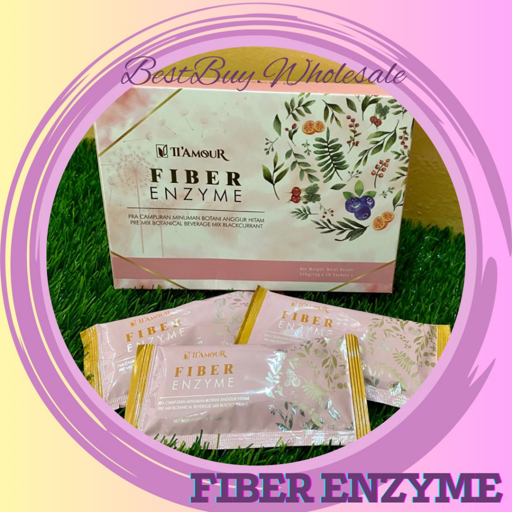 🔥Halal🔥Fiber Enzyme Blackcurrent Flavour (15g/sachet) Shopee Malaysia