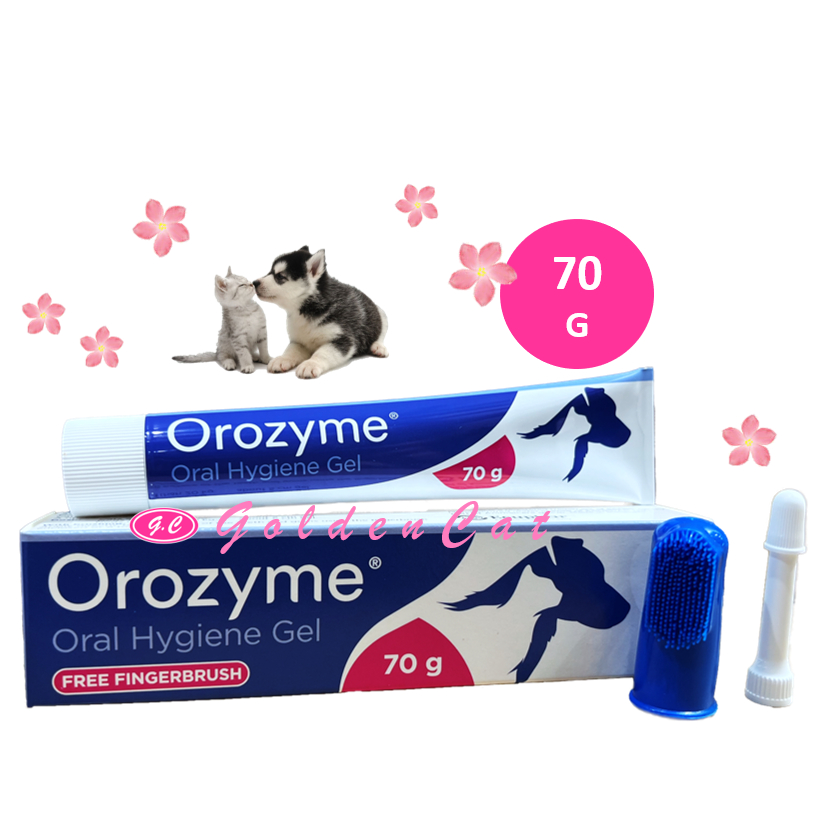 Orozyme Oral Hygiene Gel For Dog & Cat (70G With Finger Brush) / Teeth Care (EXP 03/2025