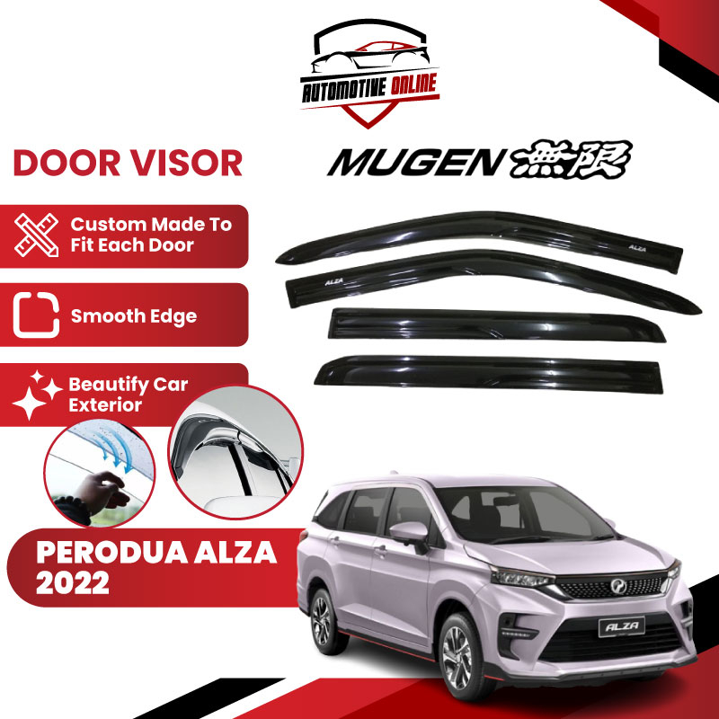 Perodua Alza New D27A 2022-Present Door Visor Mugen Style / Injection ...