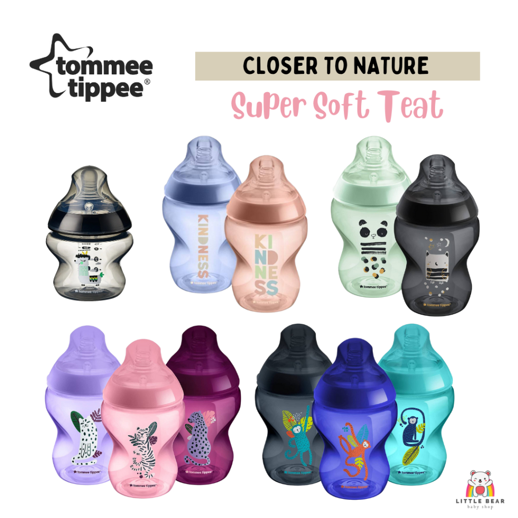 Tommee Tippee Closer To Nature 260ml Self Sterilizing Clear Bottle  0M+ main image 0