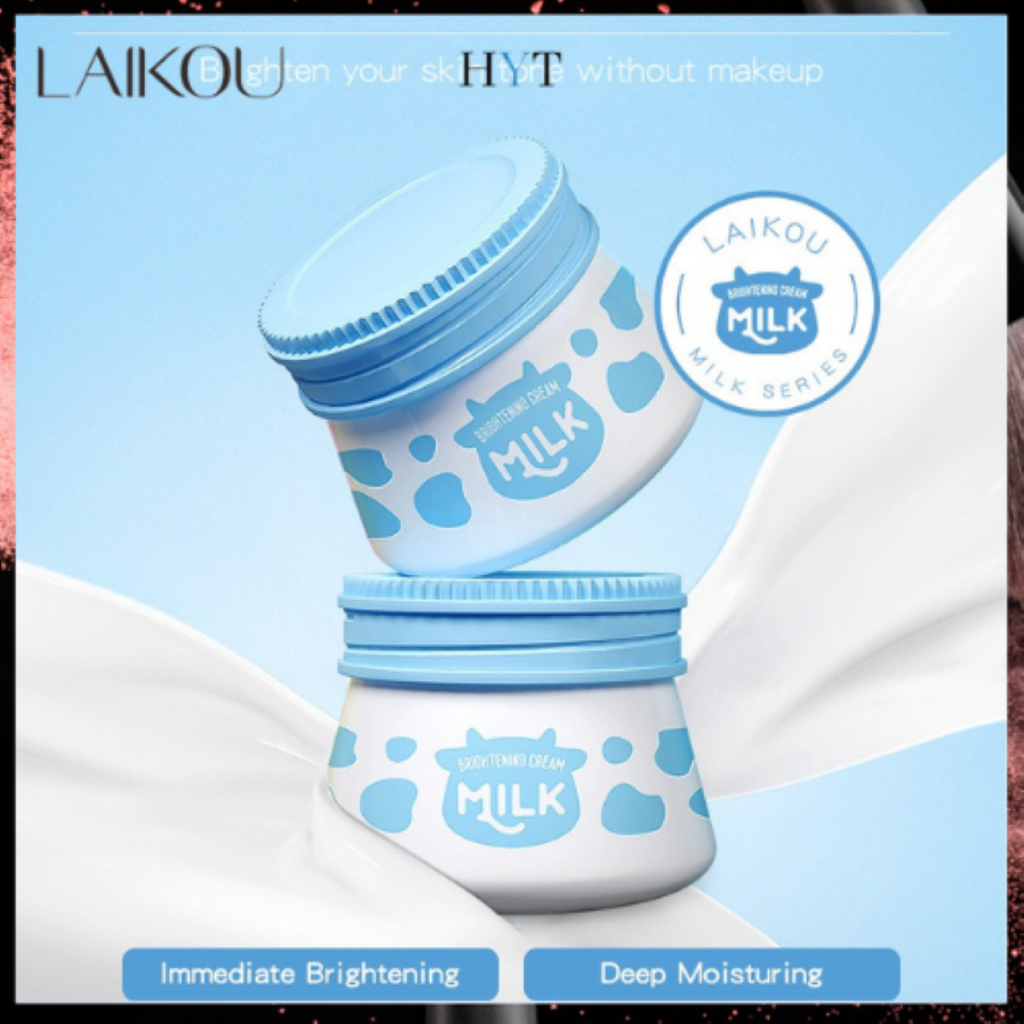 LAIKOU Milk Brightening Moisturizer Face Day & Night Cream Tone Up Skin