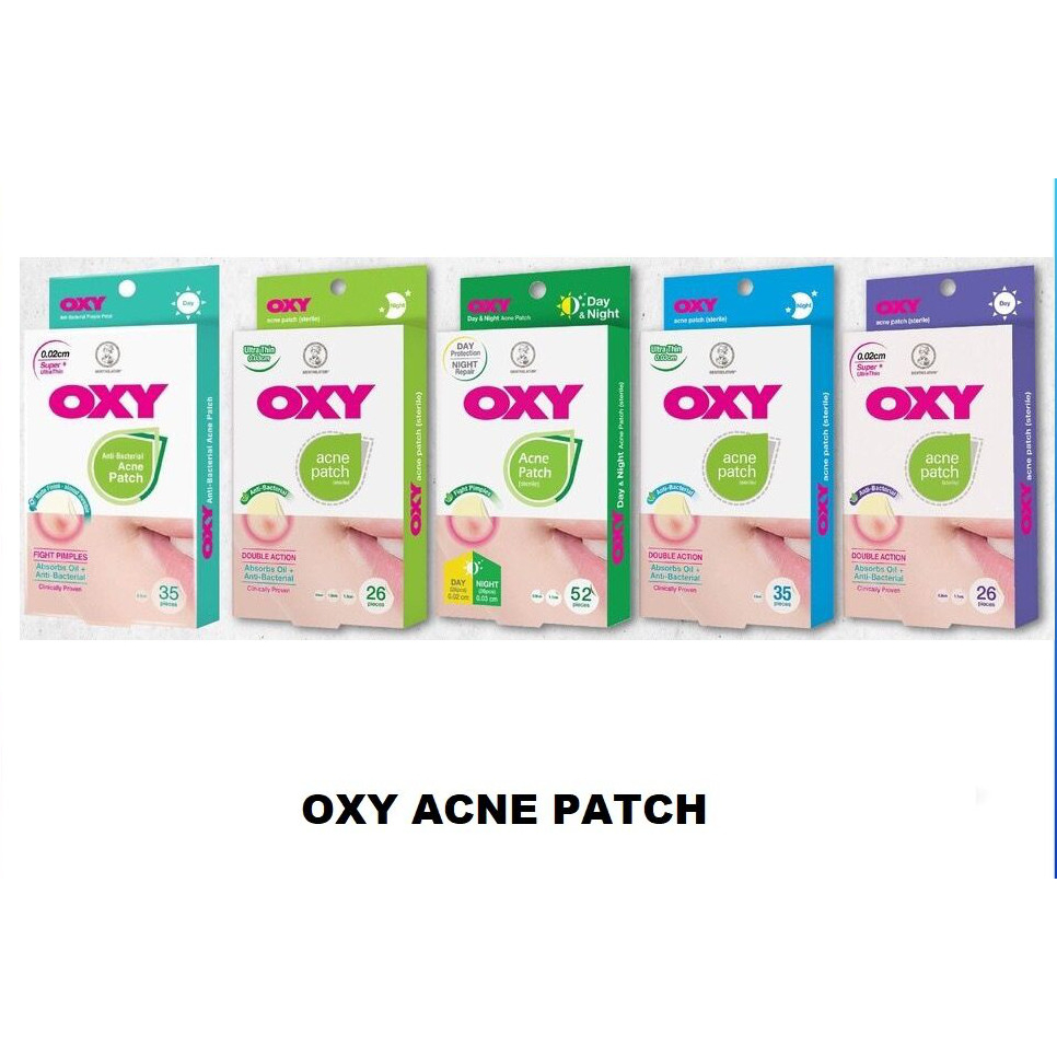 OXY ANTI-BACTERIAL ACNE PATCH (STERILE) | DAY (26'S/35'S) | NIGHT (26'S ...