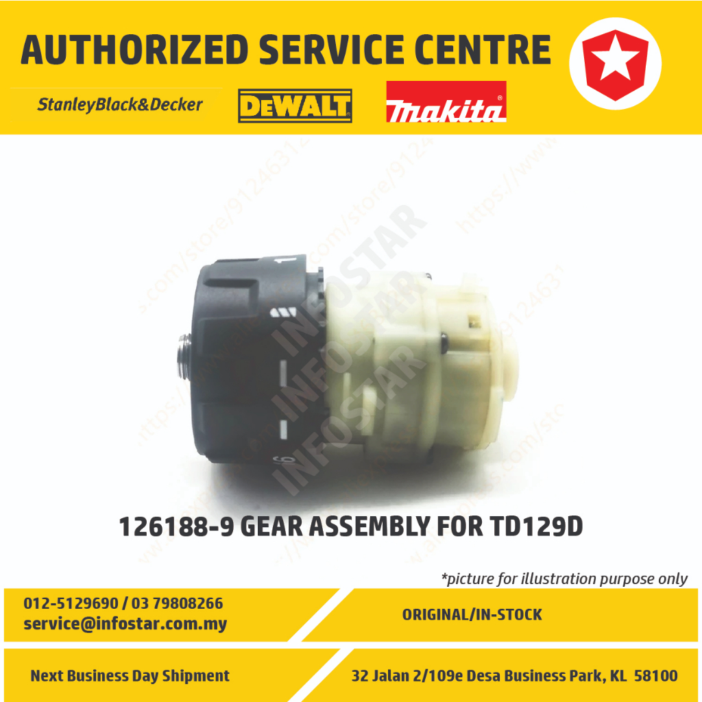 Makita 126410-4 Gear Assembly for Hammer Driver-Drill Kit XPH07M XPH07Z