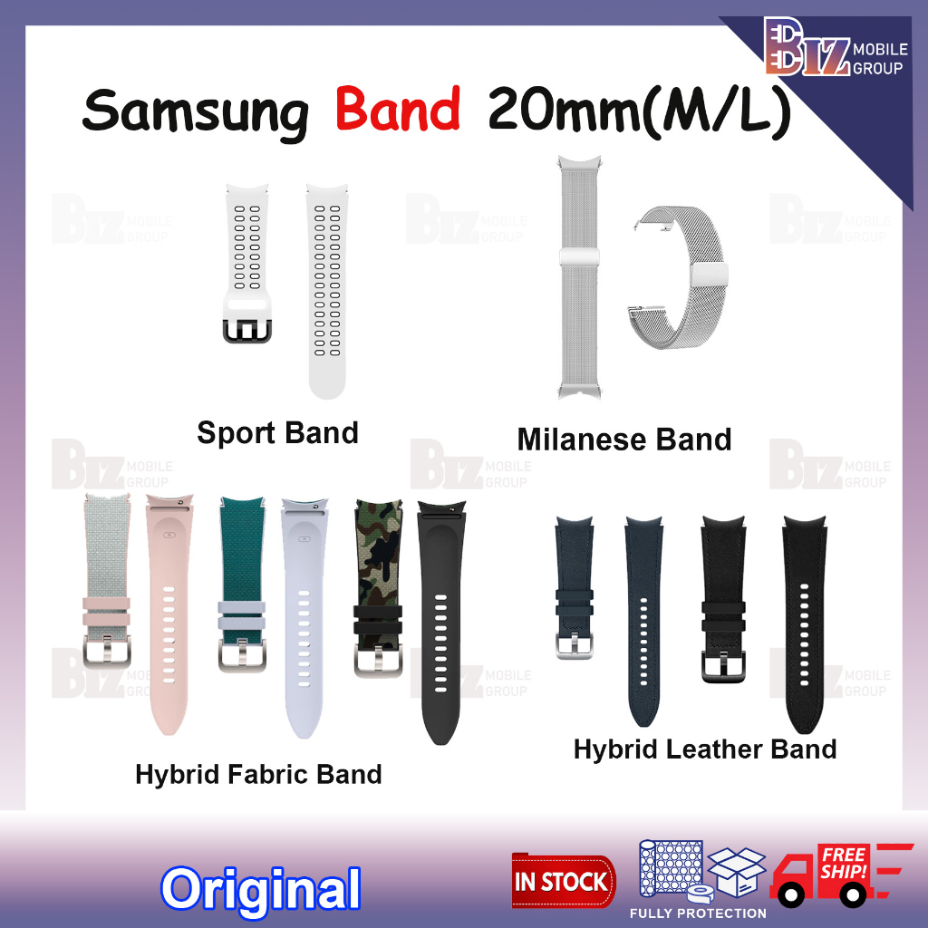 Samsung Sport Band | Samsung Hybrid Leather Band 20mm (M/L) for Samsung