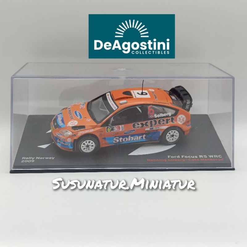 Miniature Ixo RAM359 – Ford Focus RS WRC Solberg N°6 – Norvège 2009 – 1:43 NEUVE