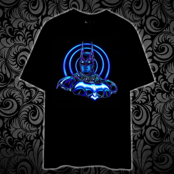 NEON DC BATSY FROM THE ARKHAM GAME SERIES Printed t shirt unisex 100% ...
