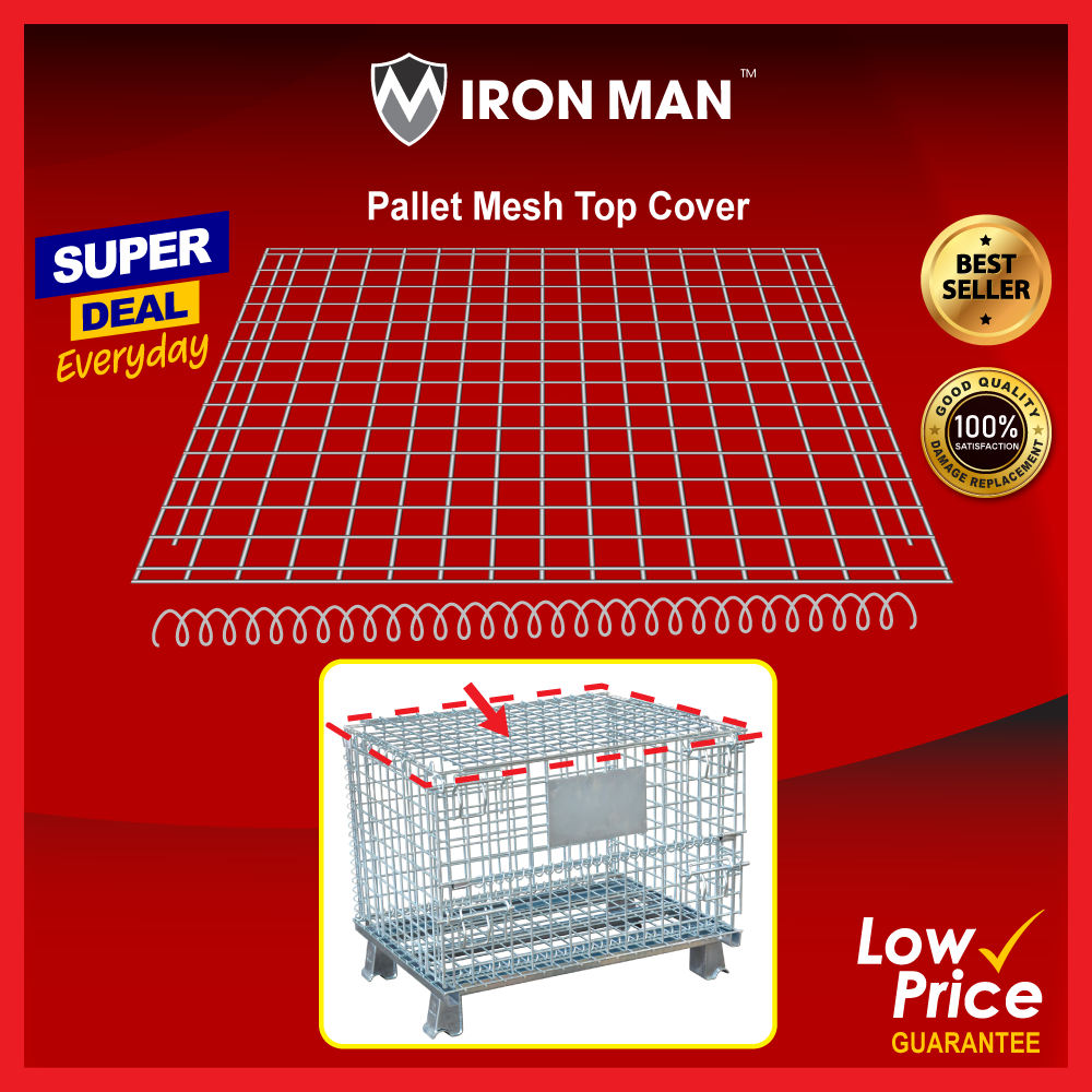 TTF Rack™️ (PALLET MESH TOP COVER) Heavy Duty Pallet Mesh Cover/Pallet ...