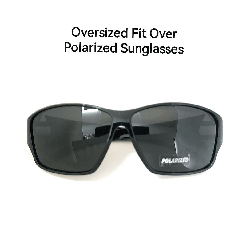 Men Female Oversized Fit Over Polarized Sunglasses for Driving