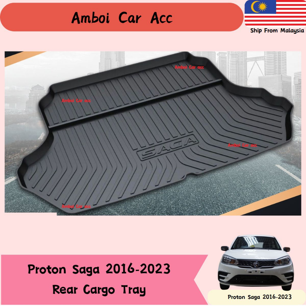 Proton Saga 2016-2022 Rear Cargo Tray/Rear Boot Tray | Shopee Malaysia