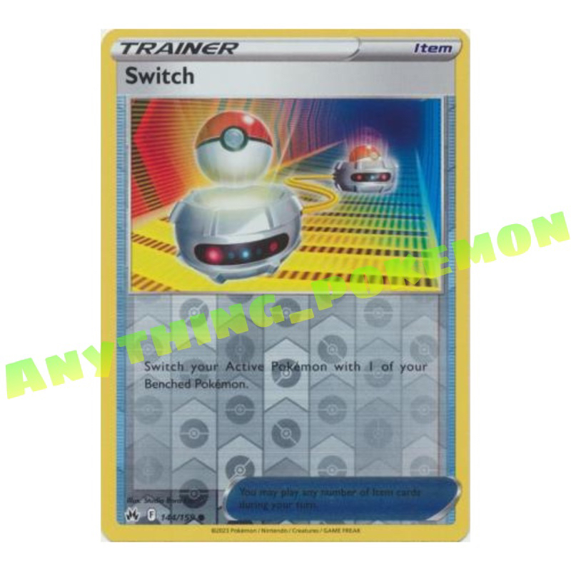 Pokemon Trainer Card - Switch  (147/168),(183/202),(67/73),(194/198),(144/159),(91/108) - NORMAL/REVERSE  HOLO | Shopee Malaysia