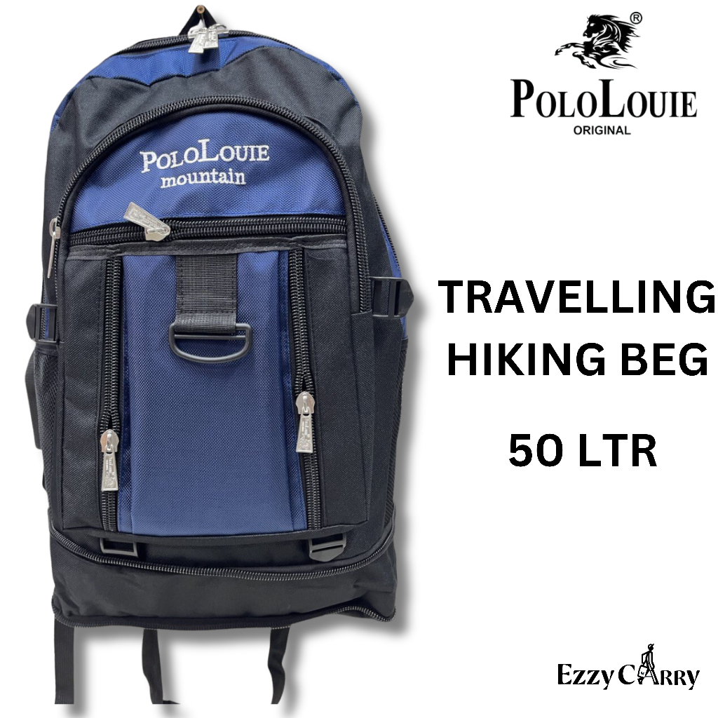 POLO LOUIE Hiking Travel Backpack Capacity 50L Shopee Malaysia