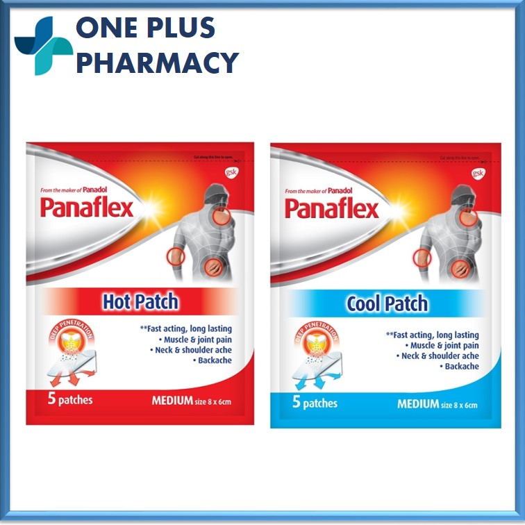 Panaflex Muscle & Joint Pain Relief Patch 5s [Hot Patch / Cold Patch