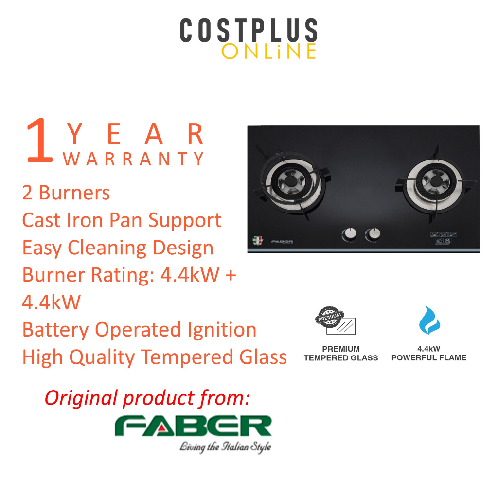 FABER BUILT IN HOB GLASS HOB FGH PRESTO 2B/76BK Shopee Malaysia