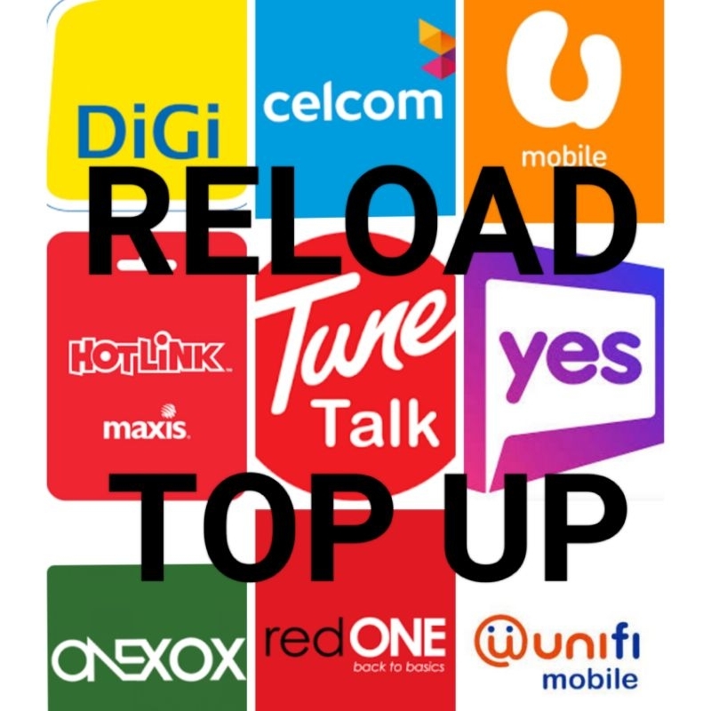 Prepaid Top Up Reload Pin Rm Rm Umobile Digi Hotlink Shopee My