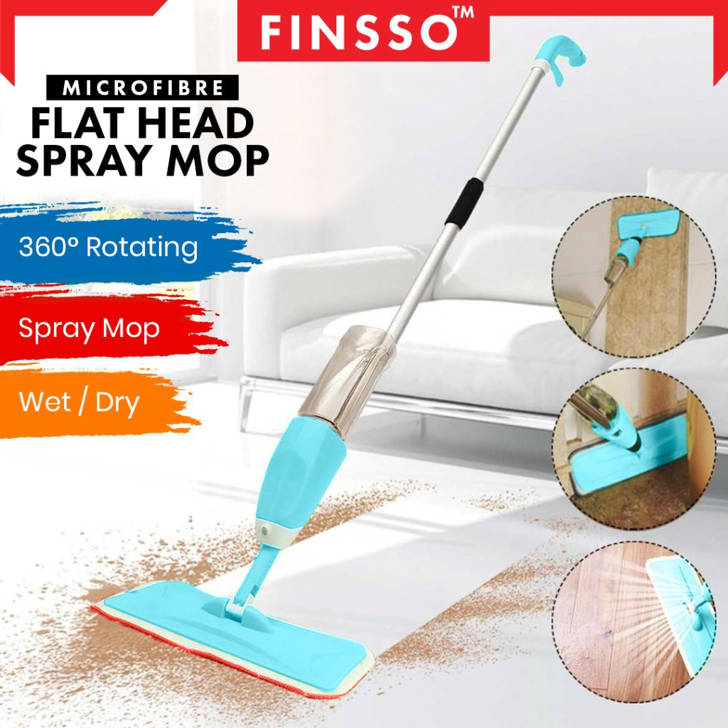 Finsso : SPRAY MOP with EXTRA Micro-Fibre Pad Headed/ Rectangular ...