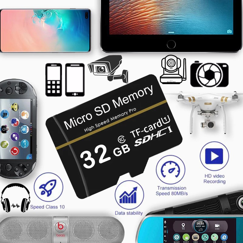 Memory Card microSD 64GB 32GB Safe High-speed Micro SD Card Class10 ...