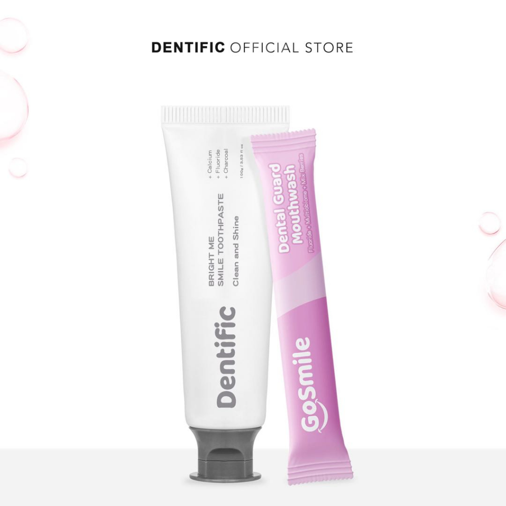 Dentific 2 In 1 Charcoal Toothpaste and Mouthwash Mix Berries