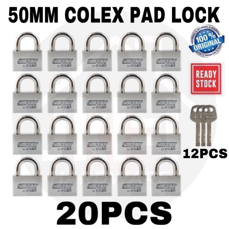 (100%ORIGINAL) 50MM COLEX PAD LOCK 5020 