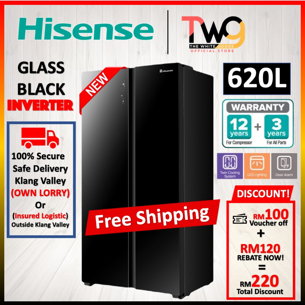 Hisense 620L RS688N4AWU RS688N4ABU RS688N4AWPU Side by Side Door