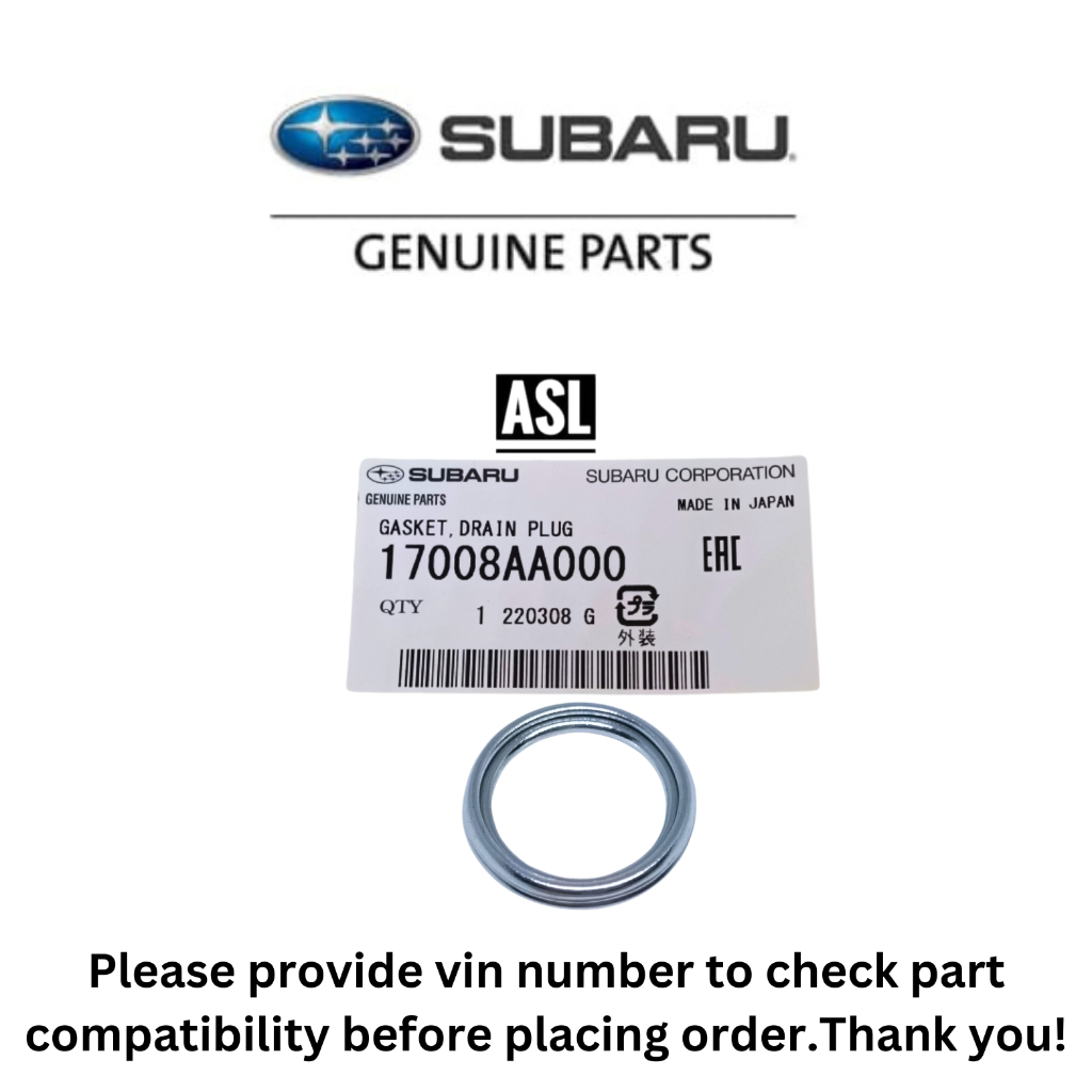 Genuine Subaru BRZ AT Oil Drain Gasket 17008AA000 Toyota GT86 | Shopee ...