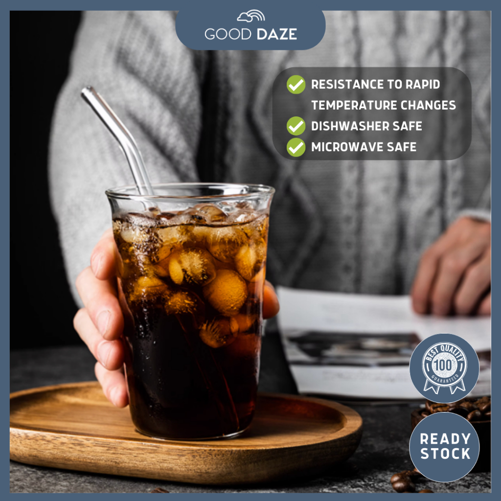 【GOOD DAZE】Borosilicate Glass Heat Resistance Glass Cup Coffee ...