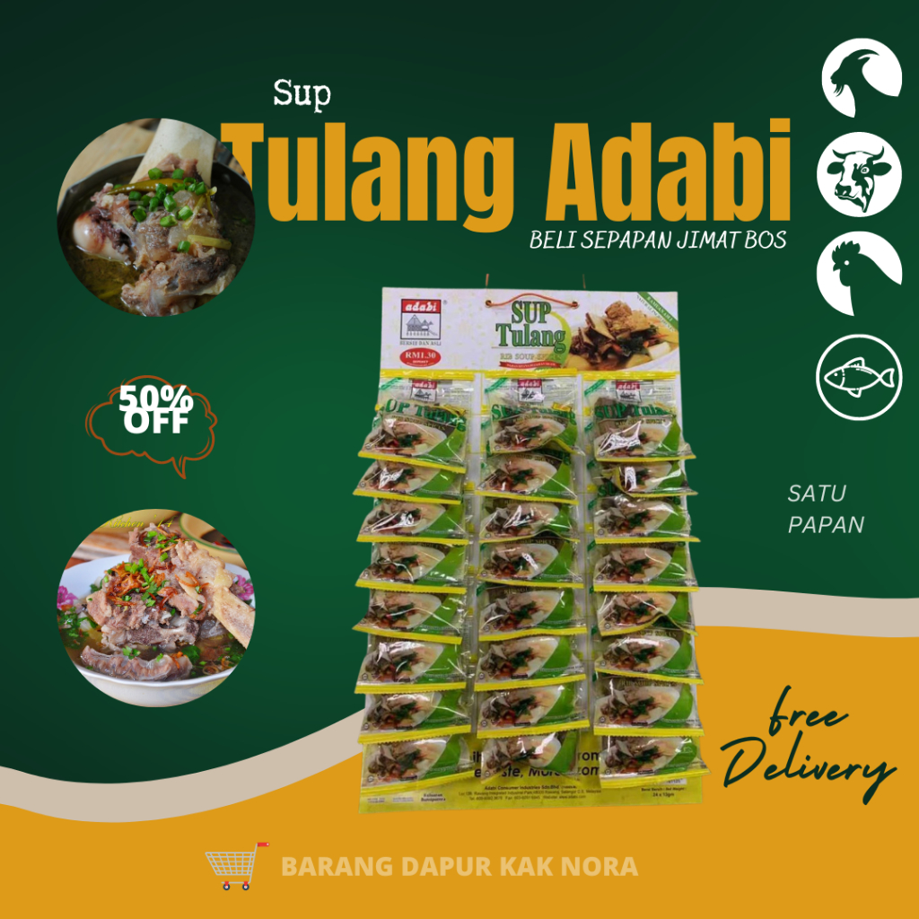 Sup Tulang Adabi (1papan) | Shopee Malaysia