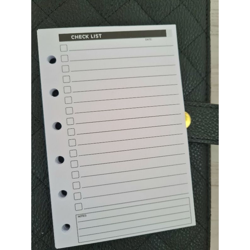 A6/A7 CHECKLIST 6 RING PLANNER INSERT REFILL | Shopee Malaysia