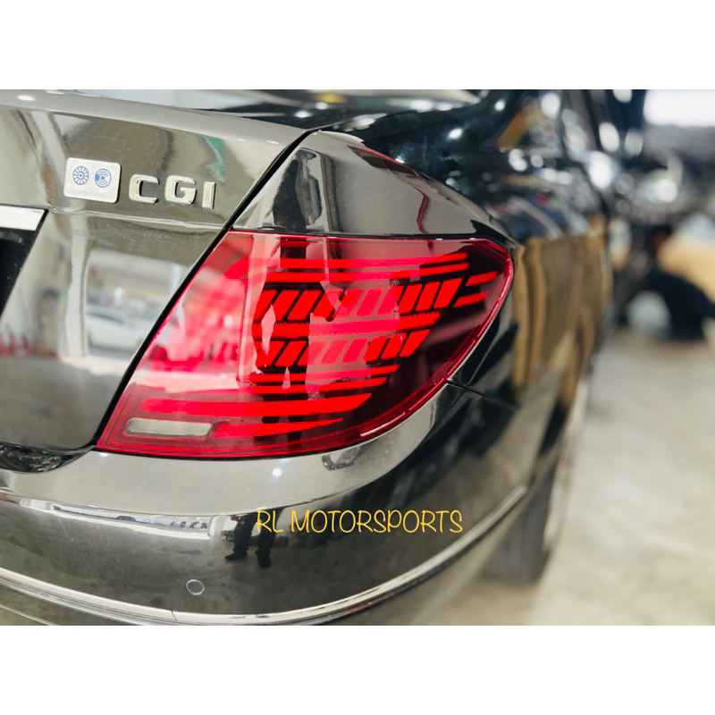 Mercedes benz w204 2007-2014 W205 Facelift Style rear brake led light ...