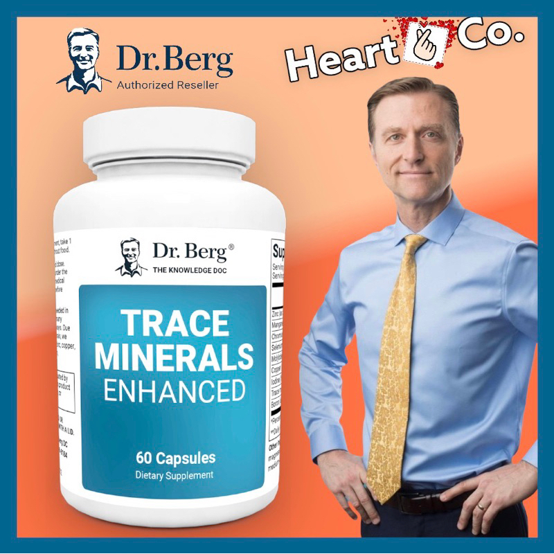 Dr. Berg's Trace Minerals Enhanced Complex Complete with 70+ Nutrient