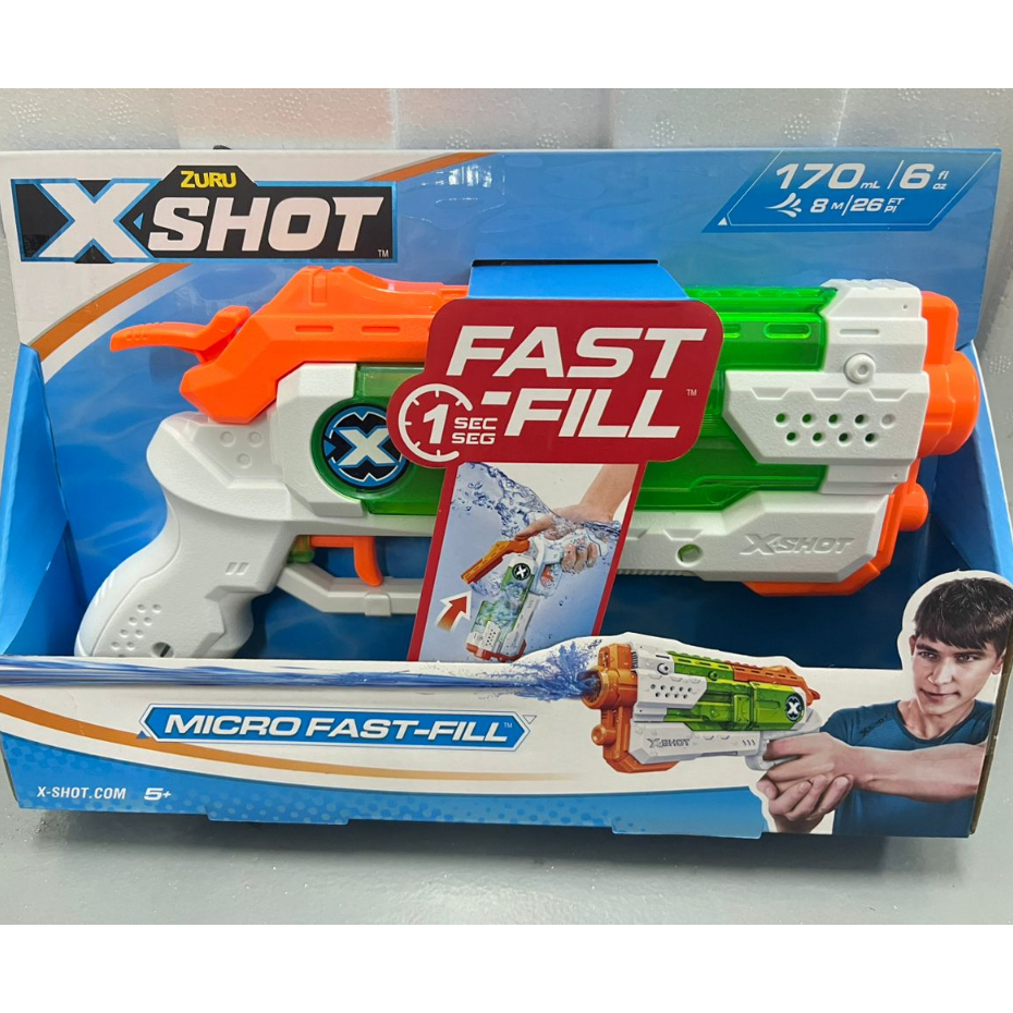 {ORIGINAL} ZURU XSHOT MICRO FAST FILL WATER GUN (56220) Shopee Malaysia