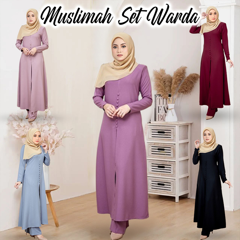 Lara Suit Muslimah Suit Baju Kebaya Jubah Seluar Muslimah Jubah Set ...