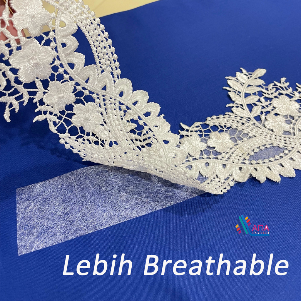 kain gam double gam Ohbiger Hem IronOn Adhesive, Fabric Fusing Tape Iron On, Hem Tape, Lace