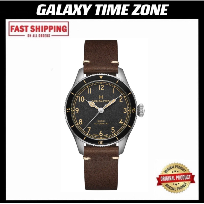 Hamilton H76205530 Khaki Aviation Pilot Pioneer(38mm)Automatic Men's Watch  | Shopee Malaysia