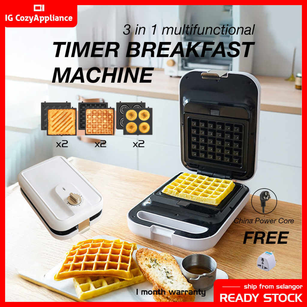 Morphy Richards Multifunctional breakfast machine home multifunctional  sandwich light food machine waffle machine MR9086