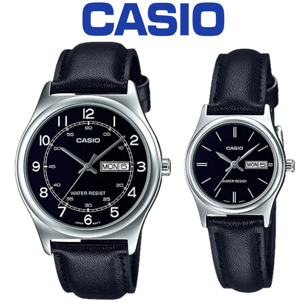Casio Couple Watch MTP-V006L-1B2 & LTP-V006L-1B2 | Shopee Malaysia