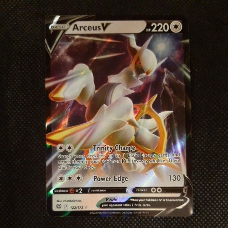 Pokemon Card TCG : Brilliant Stars : Arceus V 122/172 or Arceus VSTAR 123/172  Ultra Rare 100% Original | Shopee Malaysia