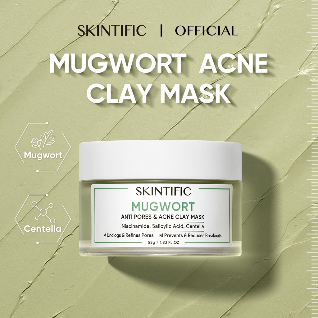 [Activity]SKINTIFIC Mugwort Mask Anti Pores & Acne Clay Mask 55g ...