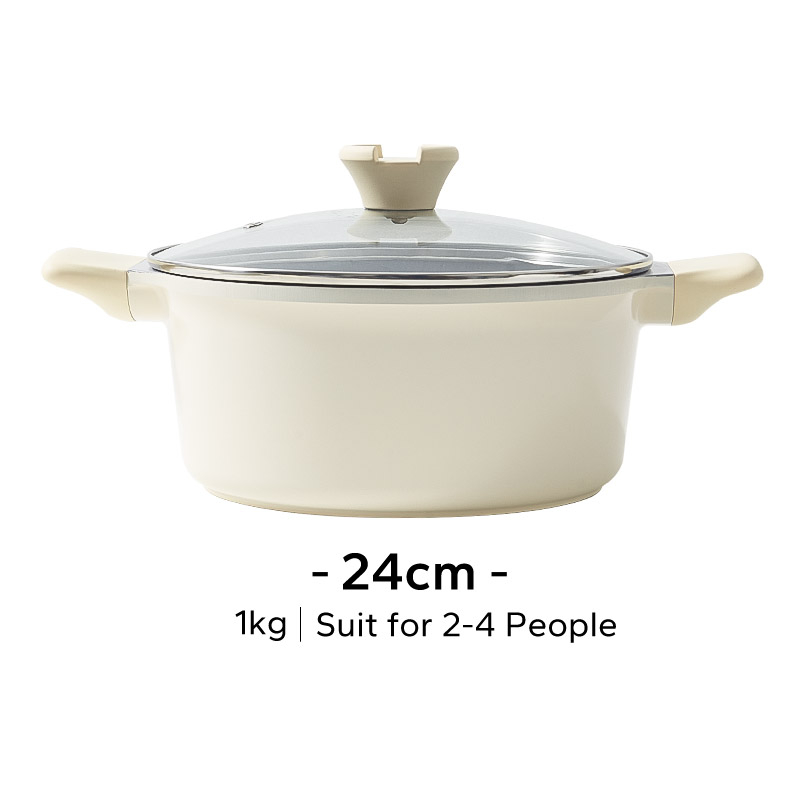 Redchef Nonstick TiCeramic Pot Non Toxic, PFAS& PTFE& PFOA Free