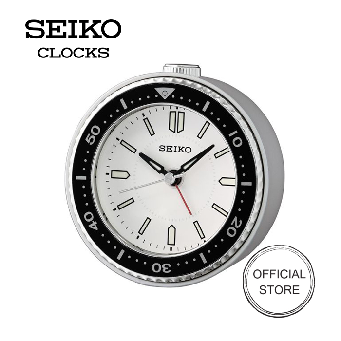 SEIKO Desk Alarm Clock White | QHE184J main image 1