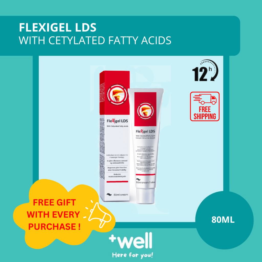 Flexigel LDS with Cetylated Fatty Acids 80ml FOC knee guard For joint