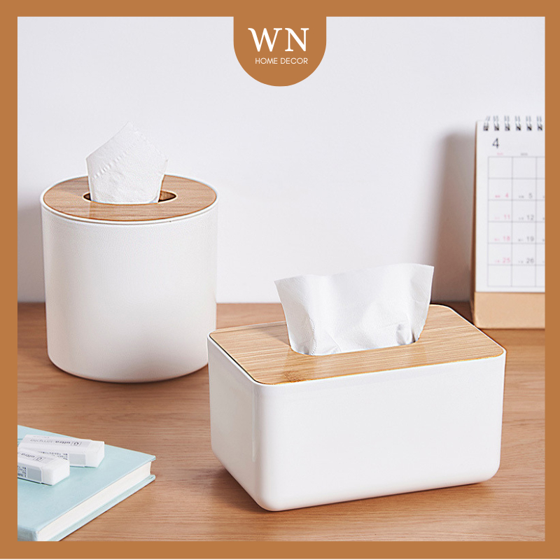 Tissue Holder Box Cover Modern Muji Ins Style Box Bekas Tisu Fabric