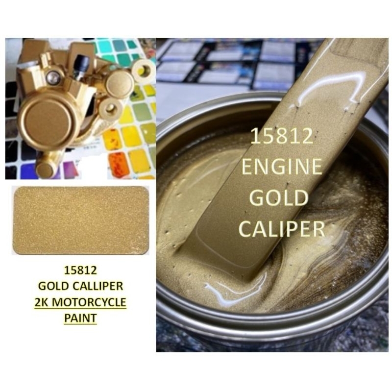15812 ENGINE GOLD CALLIPER/ 2K MOTORCYCLE ENGINE PAINT/ CAT ENJIN ...
