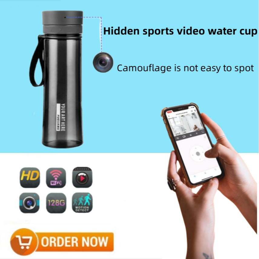 Water Bottle HD Mini Camera Portable Outdoor Office Water Cup Micro ...