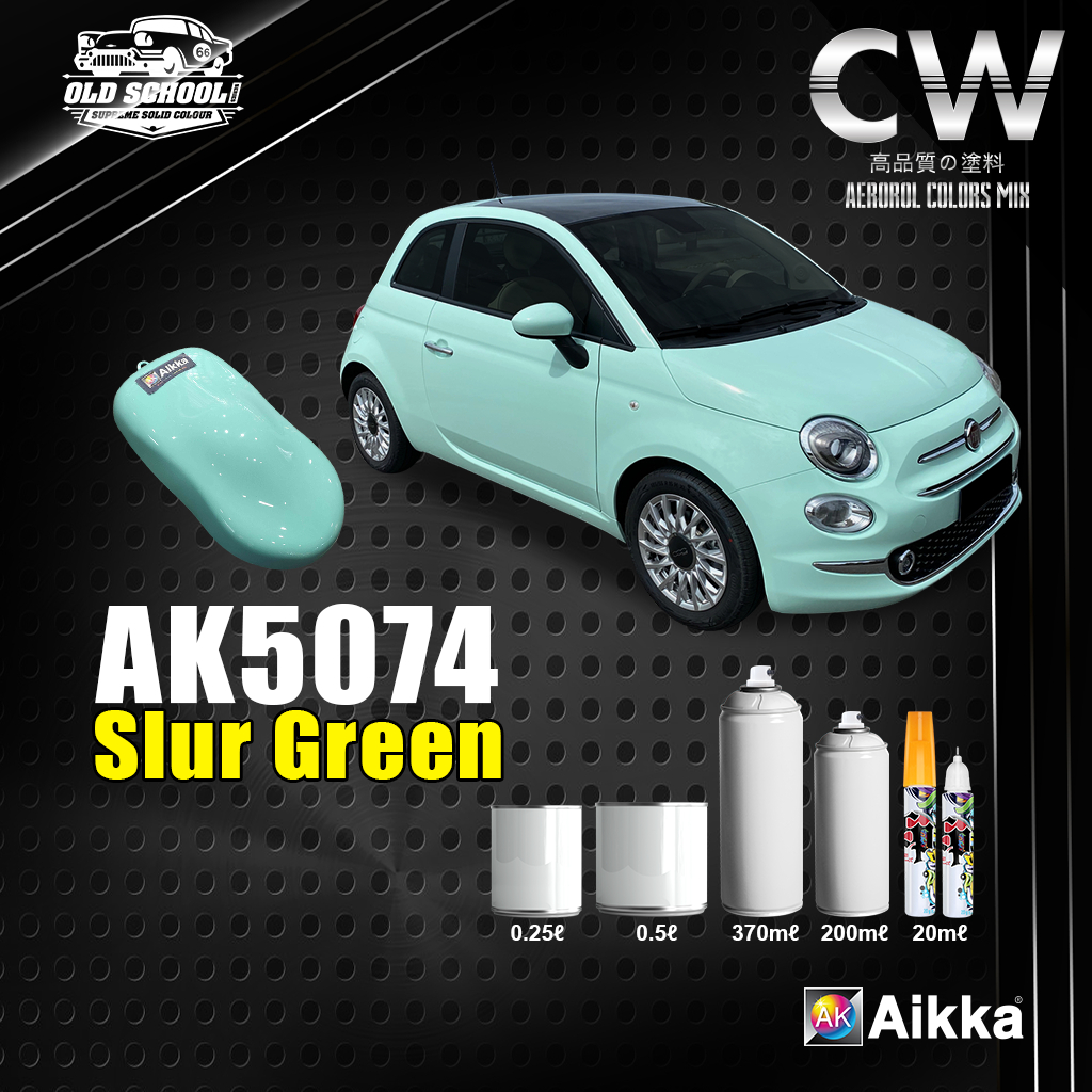 2K Paint 【 AIKKA AK5074 Slur Green 】 OLD SCHOOL SOLID SERIES Car Motor