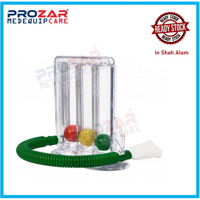 TRIBALL INCENTIVE SPIROMETER (3 BALL RESPIRATORY EXERCISER) LUNG ...