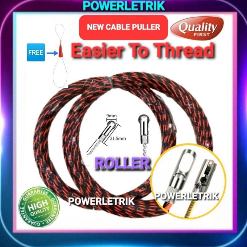 15 METER/25 METER Electrician Wire Puller Threading Device Binders Kit