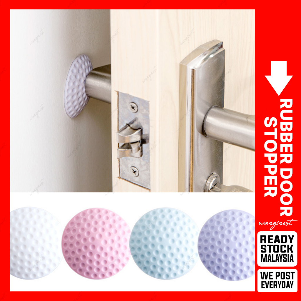 Pemegang pintu rubber door knob stopper wall protector Self Adhesive